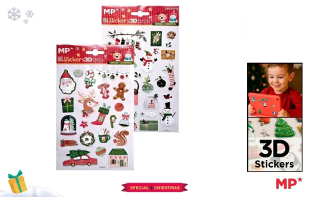 Abtibilduri, Stickere Christmas - STICKER 3D IPB MOTIV CRACIUN CH57047-5