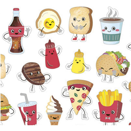 STICKER DECOR FAST FOOD 29079 [1]