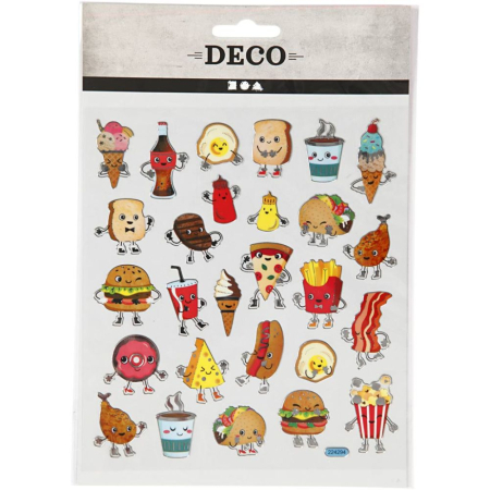 Stickere Decorative - STICKER DECOR FAST FOOD 29079