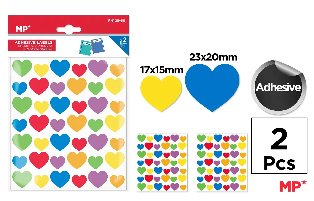 RECHIZITE SCOLARE - STICKER IPB 2 COLI/SET INIMIOARE PN125-56