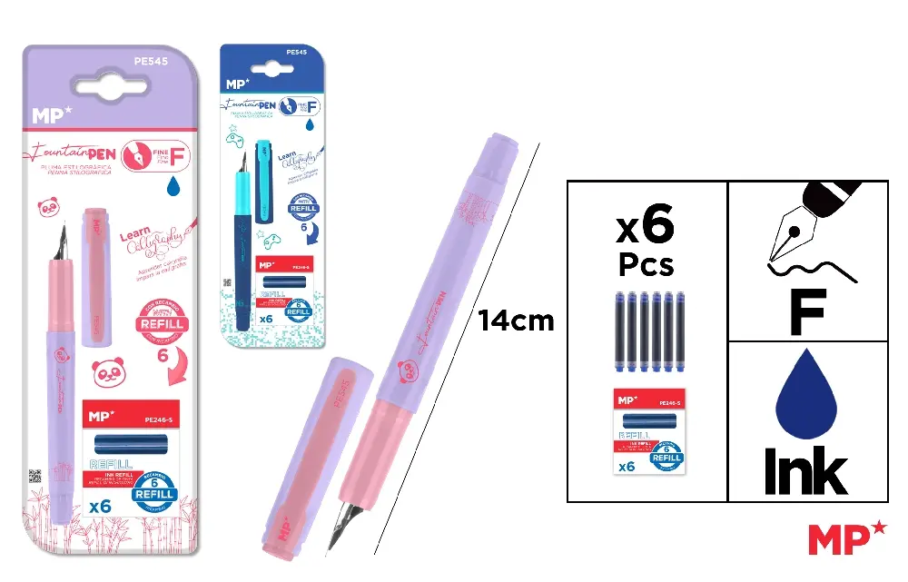 RECHIZITE SCOLARE - STILOU ERGONOMIC IPB + 6 REZERVE, IN BLISTER PE545