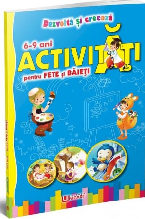 Carti colorat - UP CARTE DE COLORAT ACTIVITATI PENTRU FETE SI BAIETI 6-9 ANI