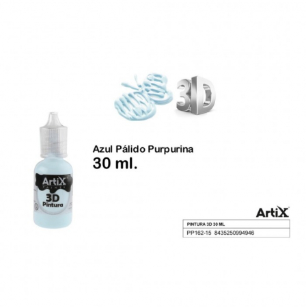 Contururi - VOPSEA ACRILICA 3D IPB 30ML ALBASTRU DESCHIS PP662-15