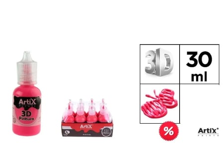 Culori Acrilice - VOPSEA ACRILICA 3D IPB 30ML ROZ INCHIS PP662-20