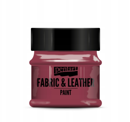 Vopsele pentru textile - VOPSEA TEXTILE SI PIELE 50ML PENTART BORDO 34803