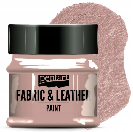 Vopsele pentru textile - VOPSEA TEXTILE SI PIELE 50ML PENTART TRANDAFIRIU 34804