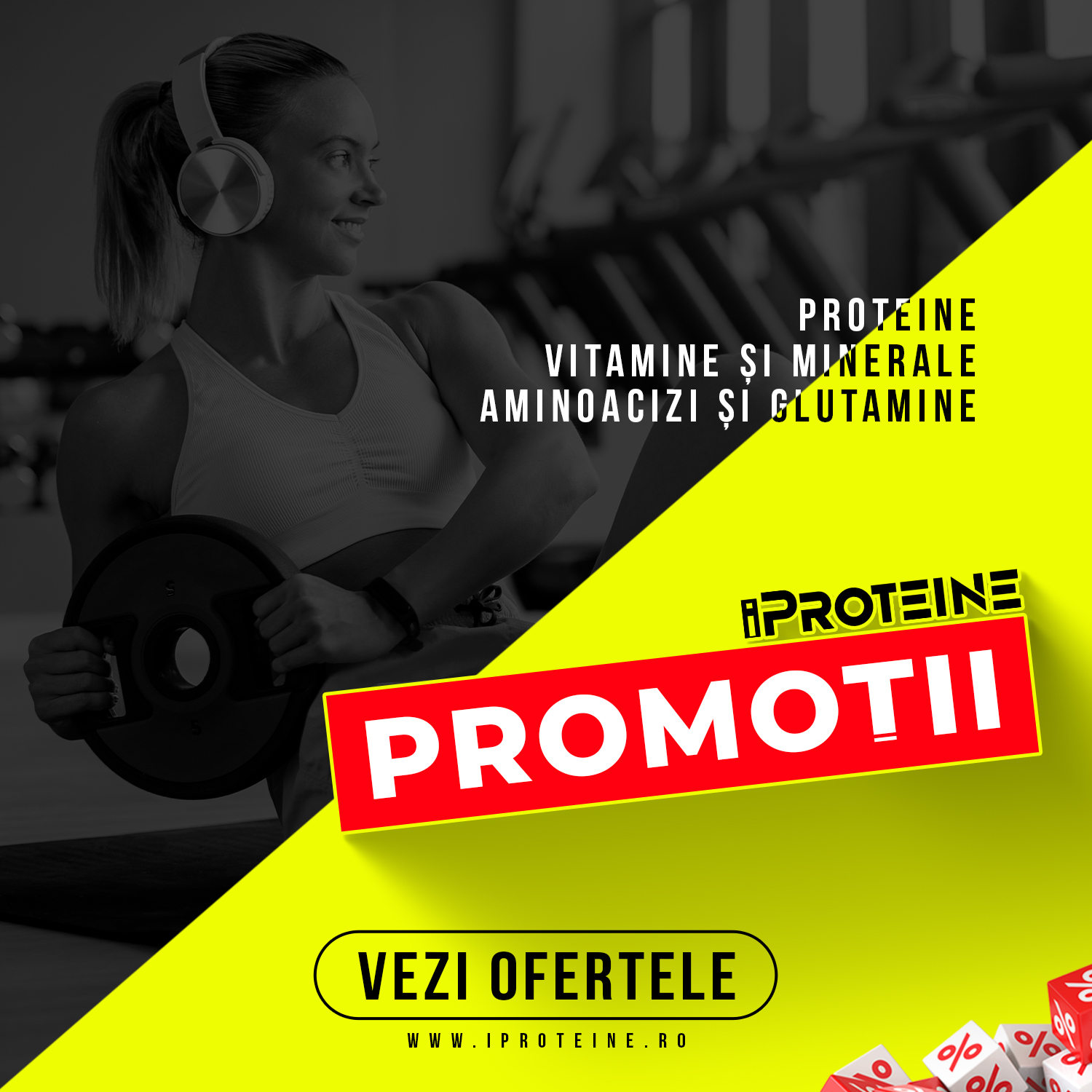 Promoții suplimente, reduceri de preț proteine