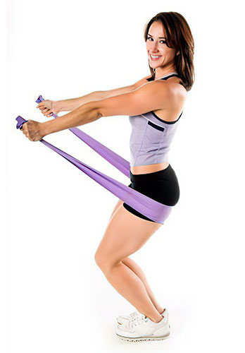 Benzi elastice pentru întărirea musculaturii, Resistance Band Set PS-4007 [2]