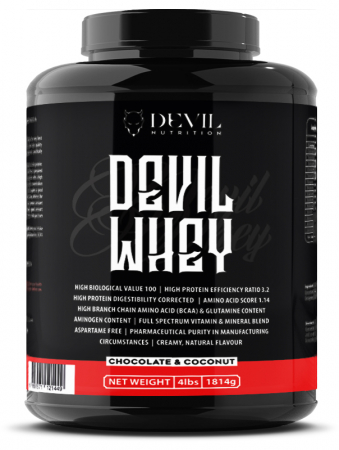 Proteine - Devil Whey - concentrat proteic cu conținut ridicat de proteine și cu un conținut redus de carbohidrați