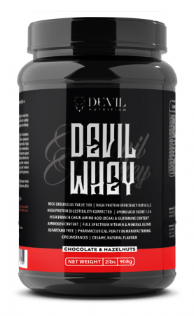 Proteine - Devil Whey - concentrat proteic cu conținut ridicat de proteine și cu un conținut redus de carbohidrați