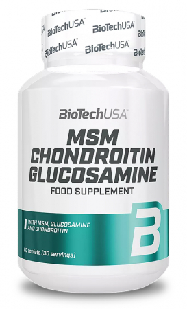 Articulații și oase - MSM Chondroitin Glucosamine - hrană pentru articulații, cu un raport echilibrat de glucozamină, condroitină și MSM