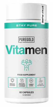 Extracte din plante medicinale - Vita Men - capsule cu cu aminoacizi, L-carnitină, extracte din plante, colină, inozitol, vitamine și minerale