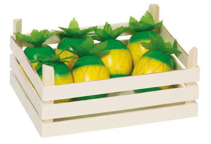 Ananas din lemn in ladita - Set fructe din lemn [1]