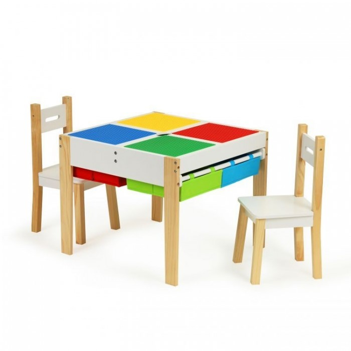 Set de masa cu doua scaune pentru copii Ecotoys XKF002 [1]