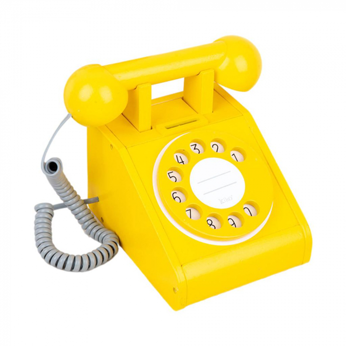 Telefon din lemn model retro [5]
