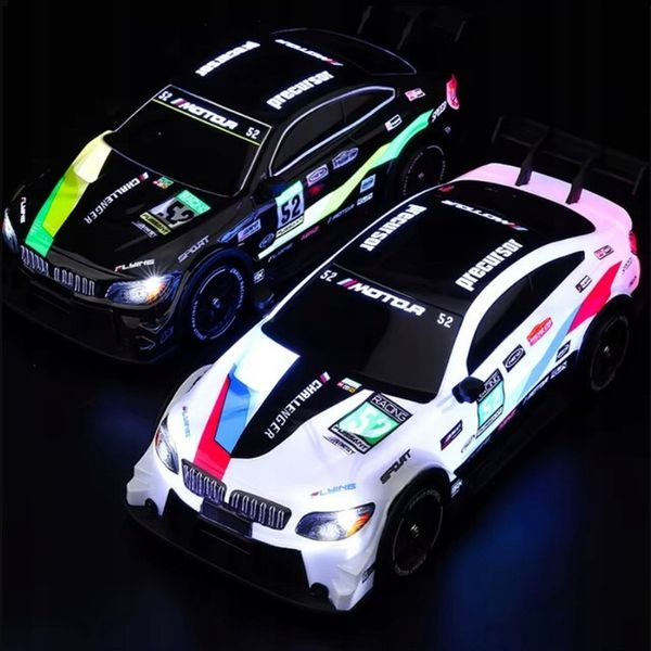 Masina High Speed Sport Drift , lumini LED, 2 seturi de Anvelope, pentru Copii +6 ani si Adulti , acumulator inclus 30x14x9cm [5]