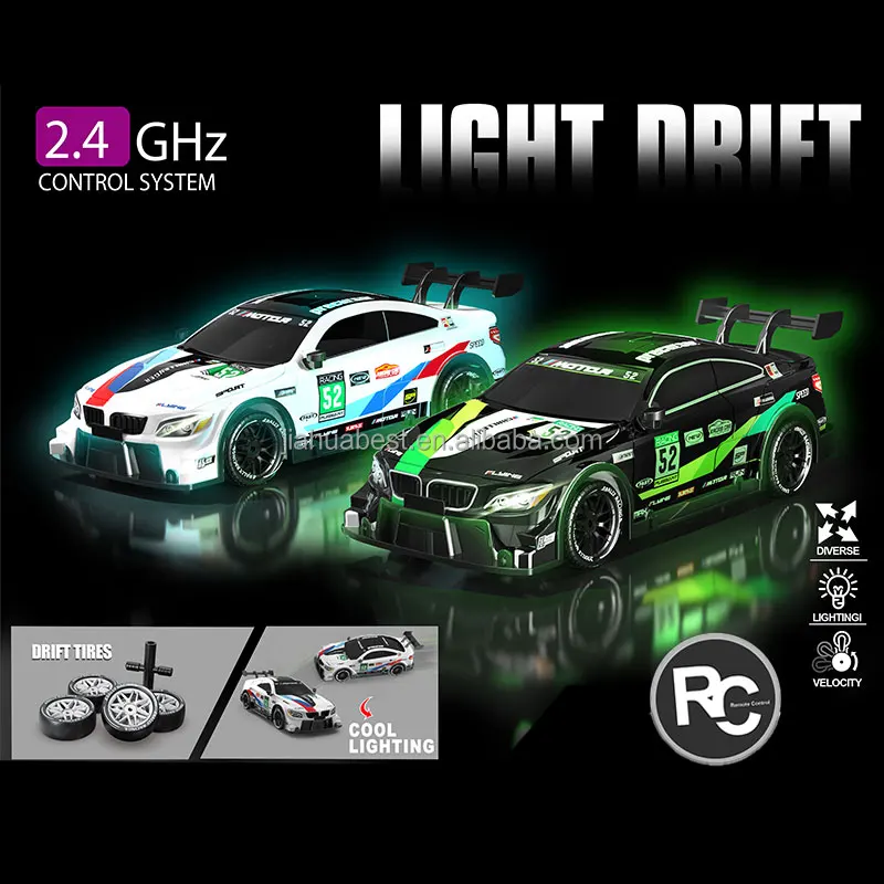 Masina High Speed Sport Drift , lumini LED, 2 seturi de Anvelope, pentru Copii +6 ani si Adulti , acumulator inclus 30x14x9cm [8]