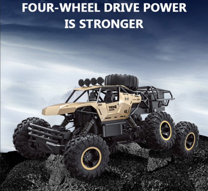 Masina cu telecomanda Off-Road 6 roti, BIG 46 cm, incarcare USB, acumulator, 46x22x20cm [2]