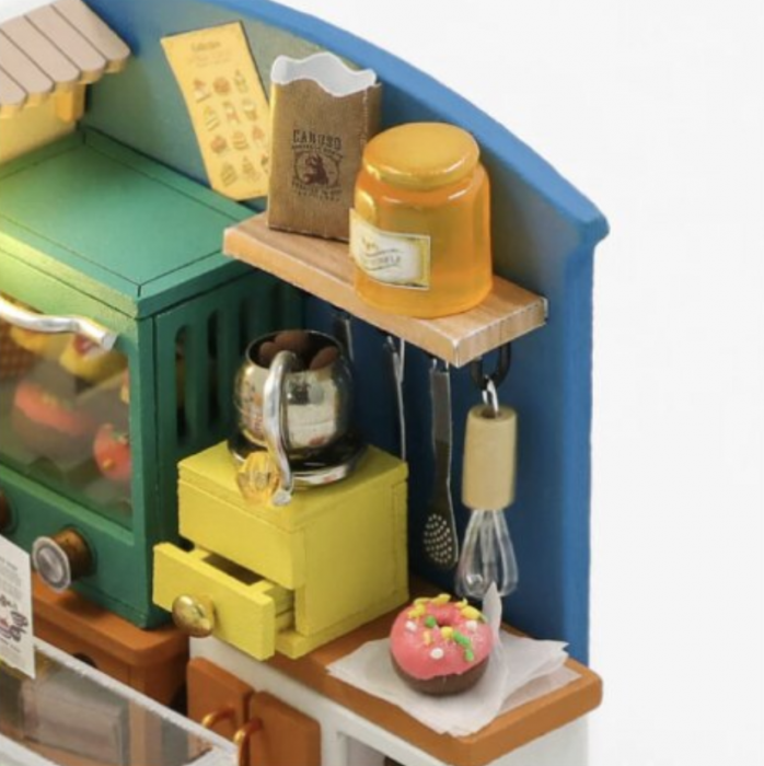 Puzzle 3D, Casa de papusi in miniatura DIY, Lucky Sweet Room, 8.5x7.5x7.5cm [4]