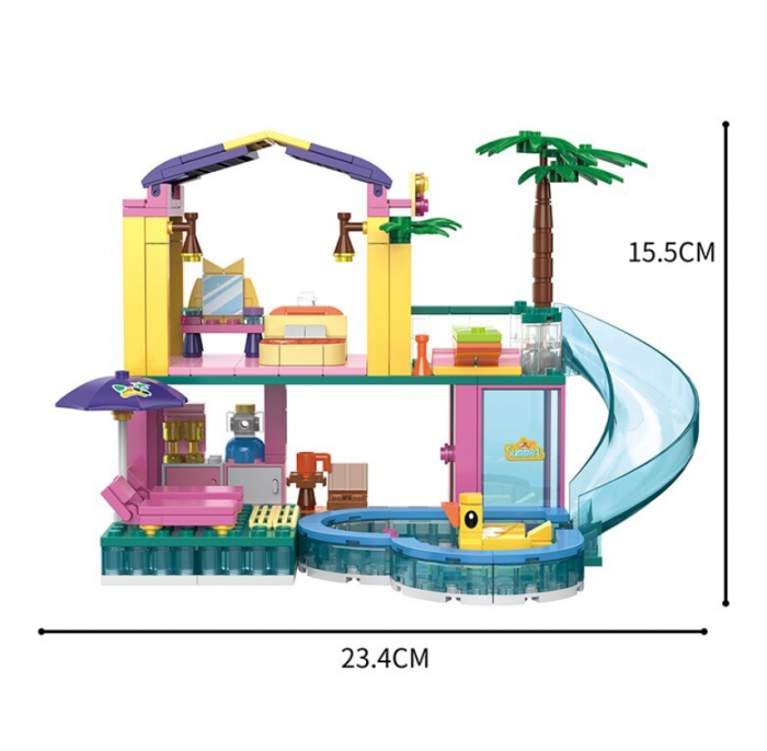 Blocuri de constructie, Casa de pe Plaja Cogo, 380piese, +6ani [4]