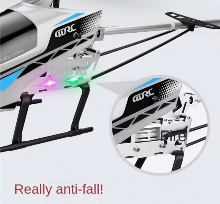Elicopter mare cu telecomanda si camera duala 4K UHD, lumini LED, giroscop, incarcare USB, acumulator inclus, 72x38x23cm [2]