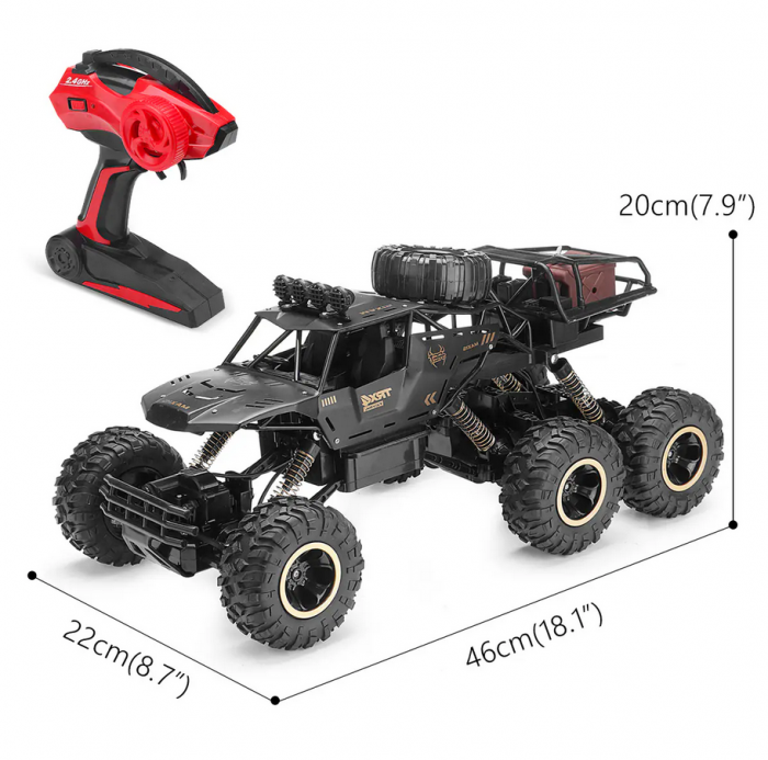Masina cu telecomanda Off-Road 6 roti, BIG 46 cm, incarcare USB, acumulator, 46x22x20cm [5]
