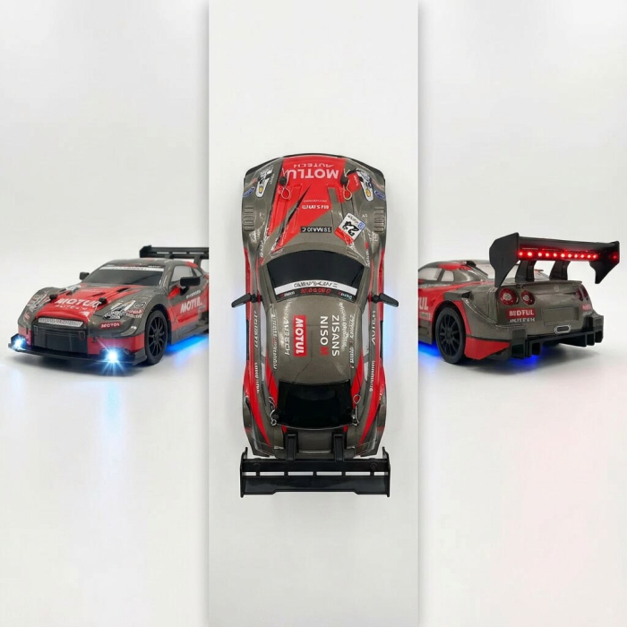 Masina Drift 4×4, lumini LED, 2 seturi de Anvelope,  pentru Copii si Adulti, acumulator inclus, 19x8.5x6 cm [5]