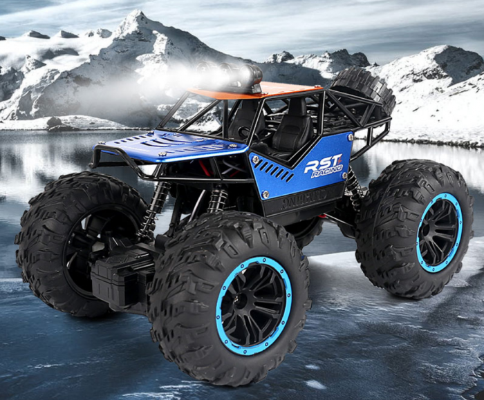 Masina Monster Truck OFF ROAD cu telecomanda, lumini LED, incarcare USB, acumulator inclus  20.5x14x12.5cm [4]