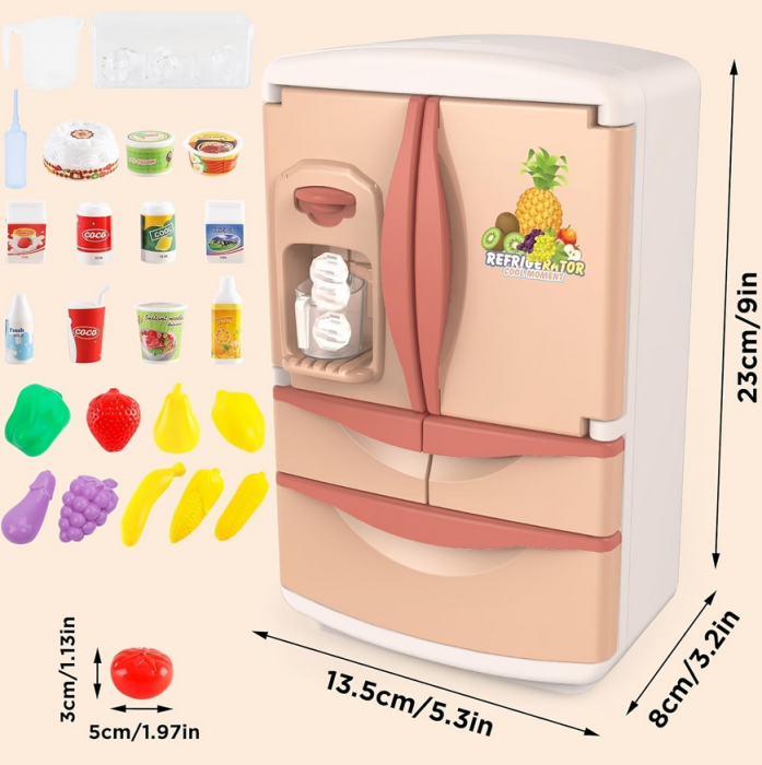 Frigider de jucarie interactiv cu lumini, sunete și simulare gheata, 29 accesorii, 3ani+ [1]
