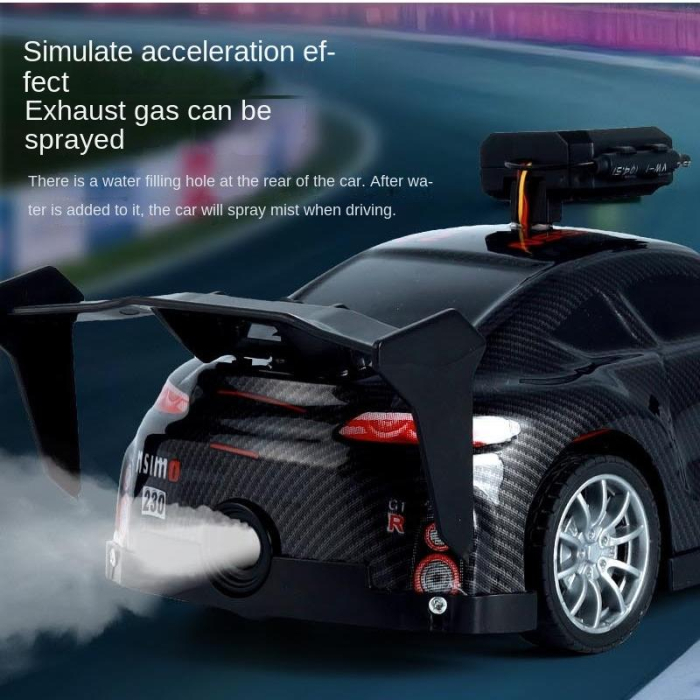 Masina cu telecomanda si APP telefon, camera HD, lumini, pulverizare fum, acumulator inclus, 28x12x10 cm [8]