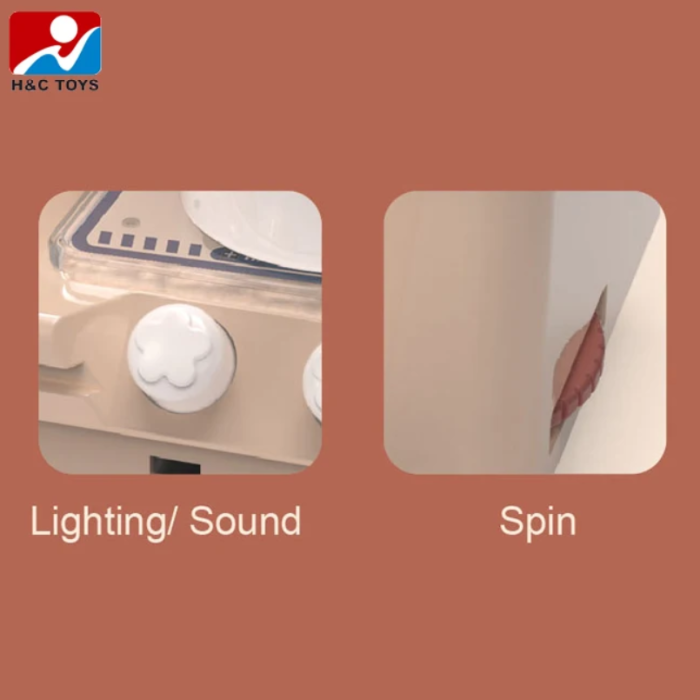 Set de Bucatarie,  Jucarie Interactiv cu 28 piese – Lumini și Sunete pentru Copii, 3ani+ [6]