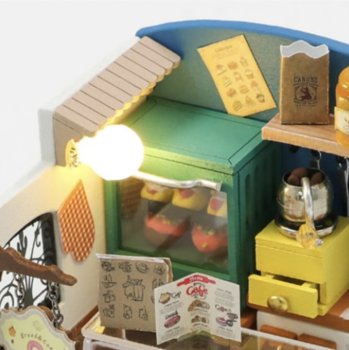 Puzzle 3D, Casa de papusi in miniatura DIY, Lucky Sweet Room, 8.5x7.5x7.5cm [2]