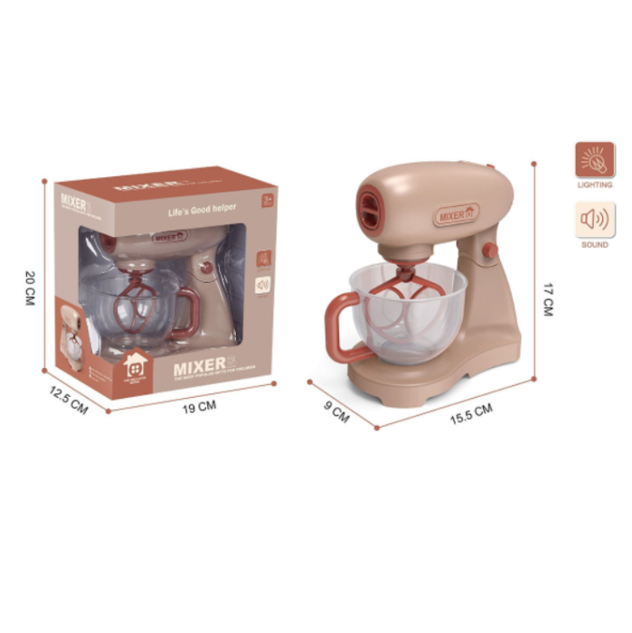 Mixer Jucarie Realist pentru Copii, Bol , Joc de Rol Bucatarie Educativ, 17x15.5x9 cm [3]
