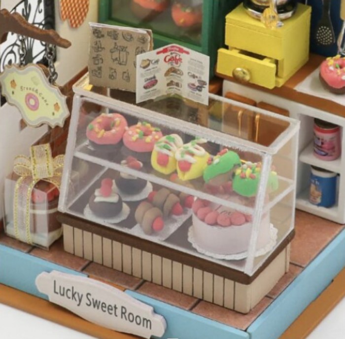 Puzzle 3D, Casa de papusi in miniatura DIY, Lucky Sweet Room, 8.5x7.5x7.5cm [3]