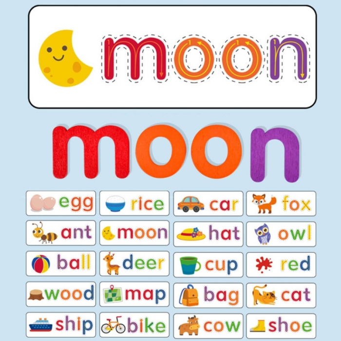 Alfabet Ortografie Puzzle Montessori, 21 x 25 x 4 cm [4]