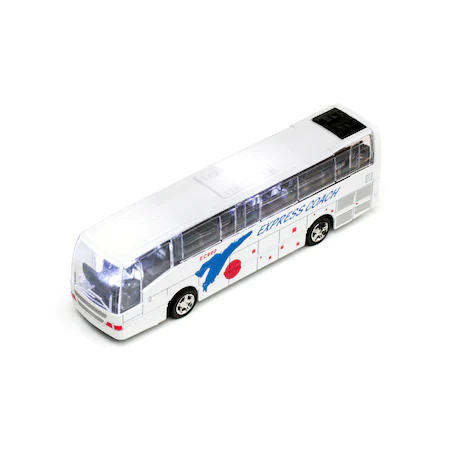 Autobuz express coach cu sunete si lumini, pull back, 1:70, rosu(metalic) [3]