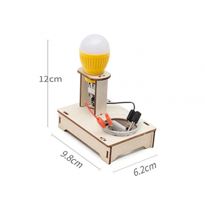 Generarea de energie la bec STEAM, Kit DIY-do It Yourself, 10x6x12 cm [3]