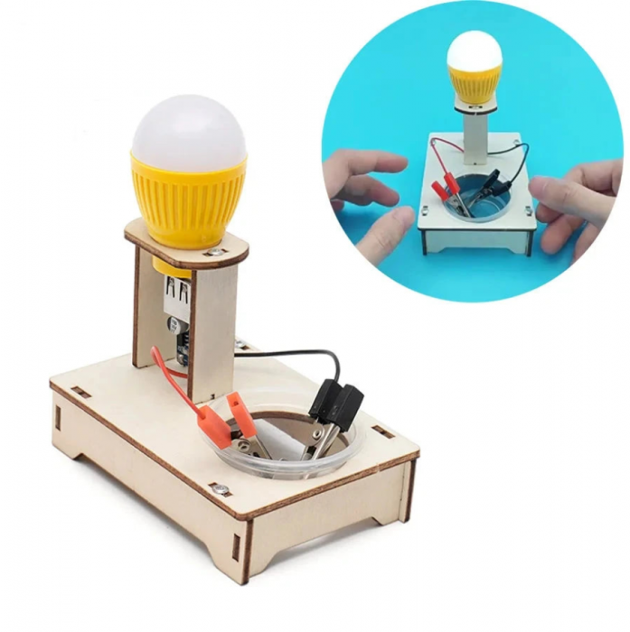 Generarea de energie la bec STEAM, Kit DIY-do It Yourself, 10x6x12 cm [2]