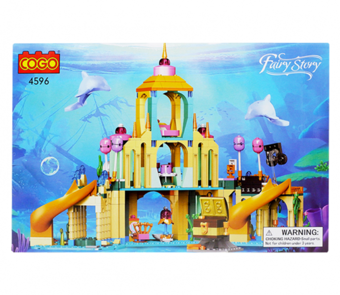 Blocuri de constructie, Castelul zanei subacvatic,845 piese,38,5 x 16 x 29,1 cm [1]