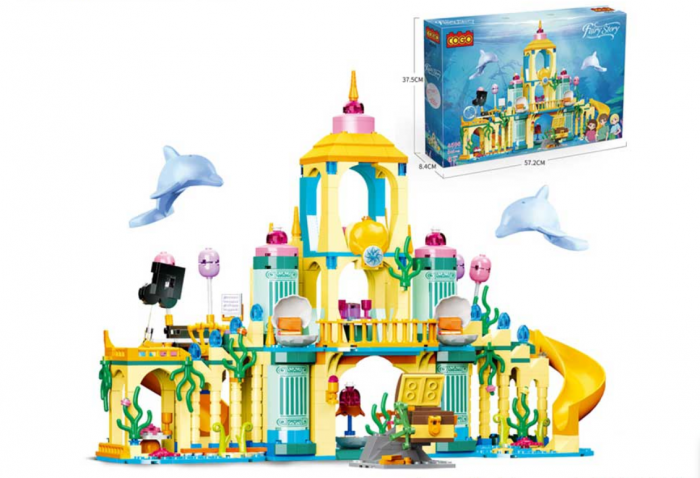 Blocuri de constructie, Castelul zanei subacvatic,845 piese,38,5 x 16 x 29,1 cm [2]