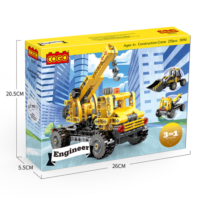 Blocuri de constructie educationale, City 3 în 1 Cogo, 235 piese, +6ani [1]