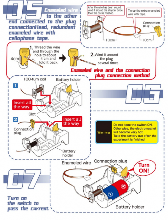 Motor electric bidirectional STEAM, Kit DIY-do It Yourself [5]