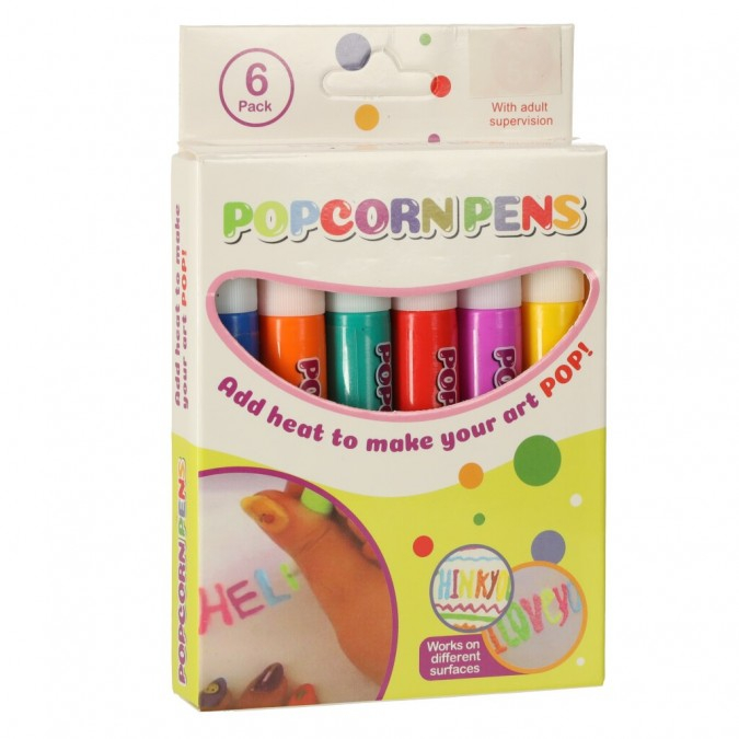 Set carioca magica cu efect popcorn 3D, 6 carioci,13,5 x 8,5 x 1,5 cm [3]