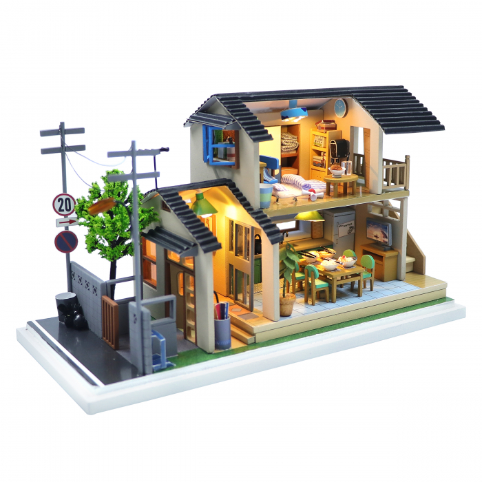 Casa in miniatura 3D, Casa Yamano, DIY, 20.5x9.5x12.4 cm [8]