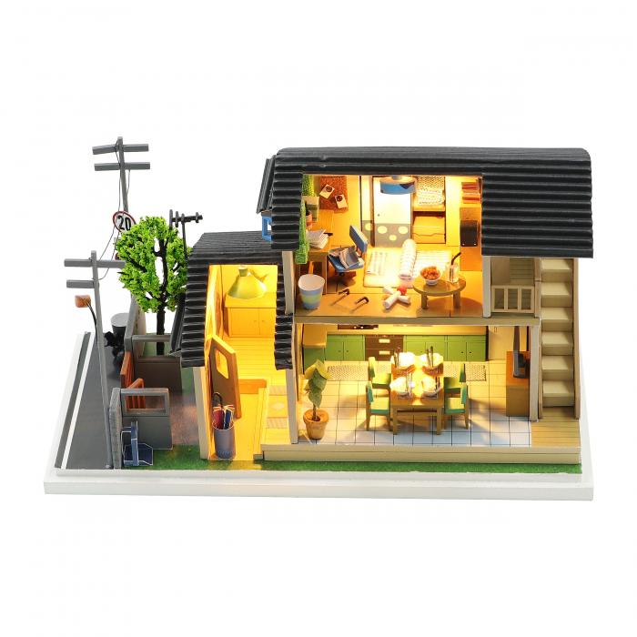 Casa in miniatura 3D, Casa Yamano, DIY, 20.5x9.5x12.4 cm [7]