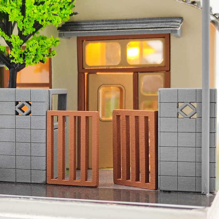 Casa in miniatura 3D, Casa Yamano, DIY, 20.5x9.5x12.4 cm [2]