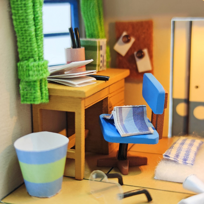 Casa in miniatura 3D, Casa Yamano, DIY, 20.5x9.5x12.4 cm [3]