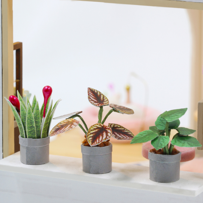 Casa in miniatura 3D, Cat Cafe Garden, DIY, 23.5x19x16.5 cm [4]