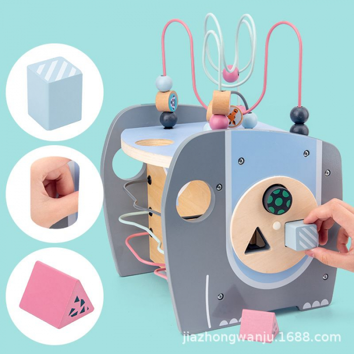 Centru de activitati Elephant Bead Maze [5]