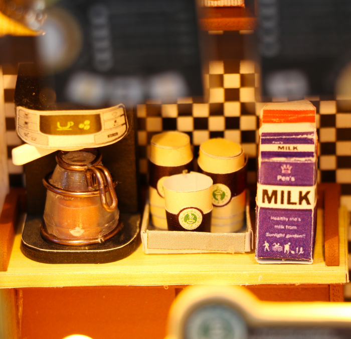 Casa miniatura 3D, Coffee time, DIY, 20x16x16cm [7]